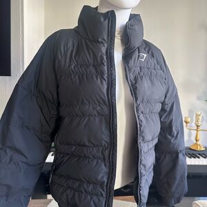 Gymshark Black Puffer Jacket